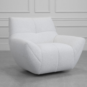 Lecce Cloud Fabric Swivel Chair - Angle Lecce Cloud Fabric Swivel Chair - Angle