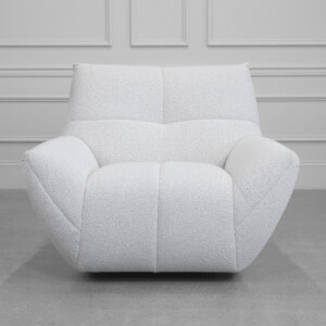 Lecce Cloud Fabric Swivel Chair - Front
