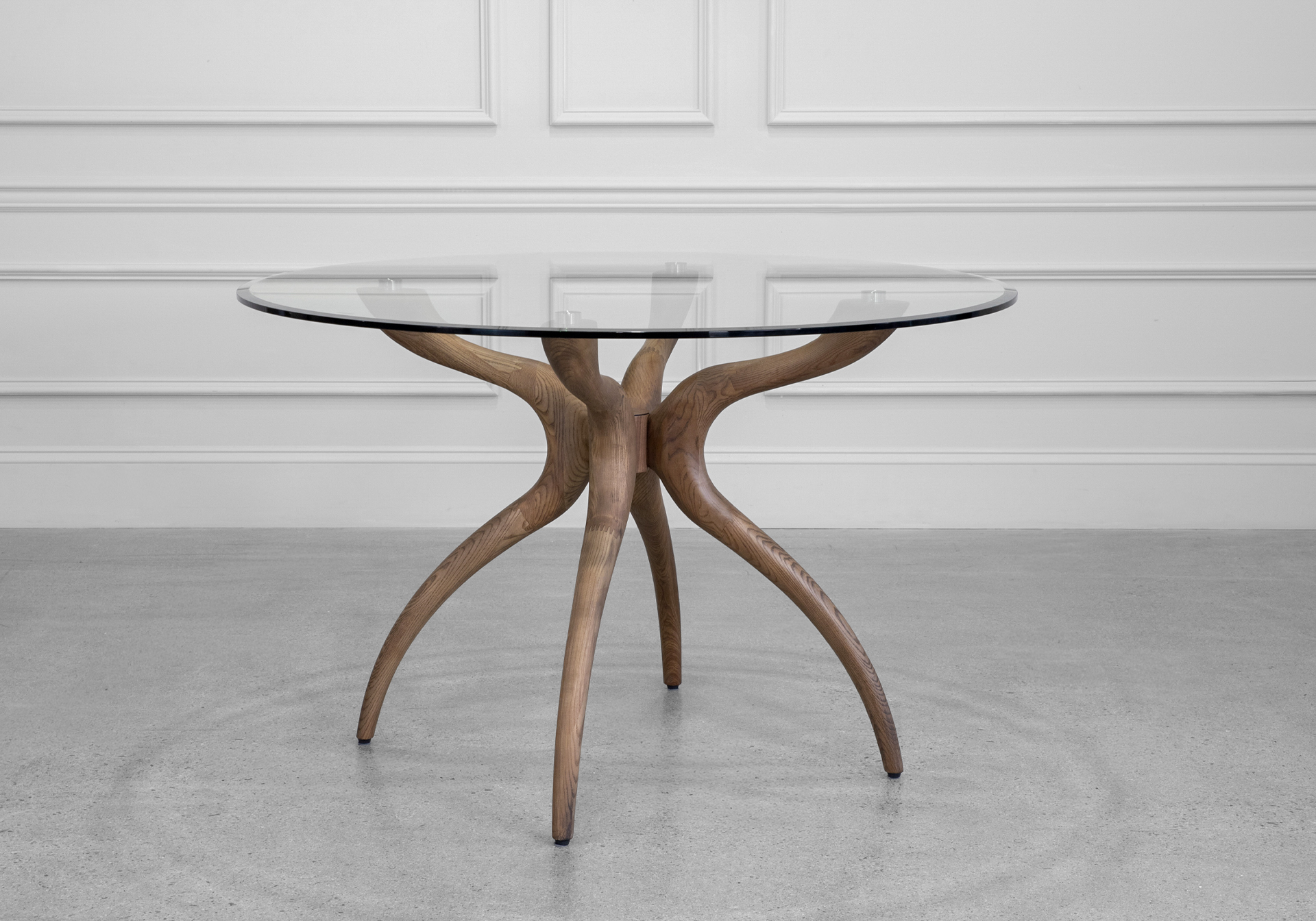 Lima Walnut Dining Table - Angle