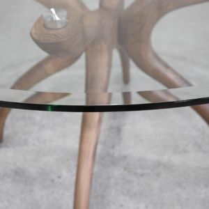 Lima Walnut Dining Table - Close Up Lima Walnut Dining Table - Close Up