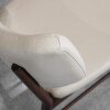 Naples Sand Leather Dining Chair - Close Up