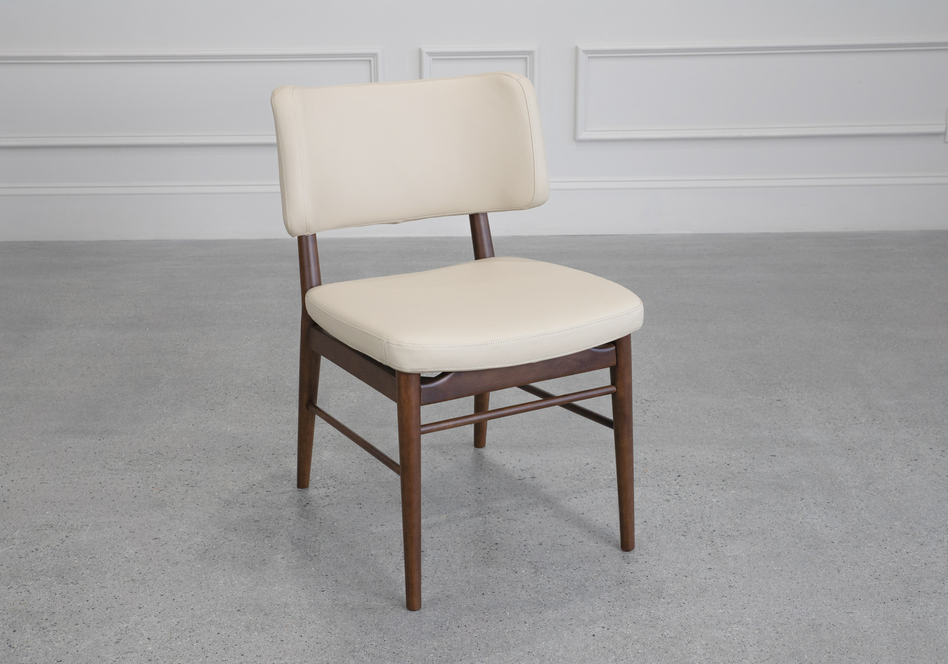 Naples Sand Leather Dining Chair