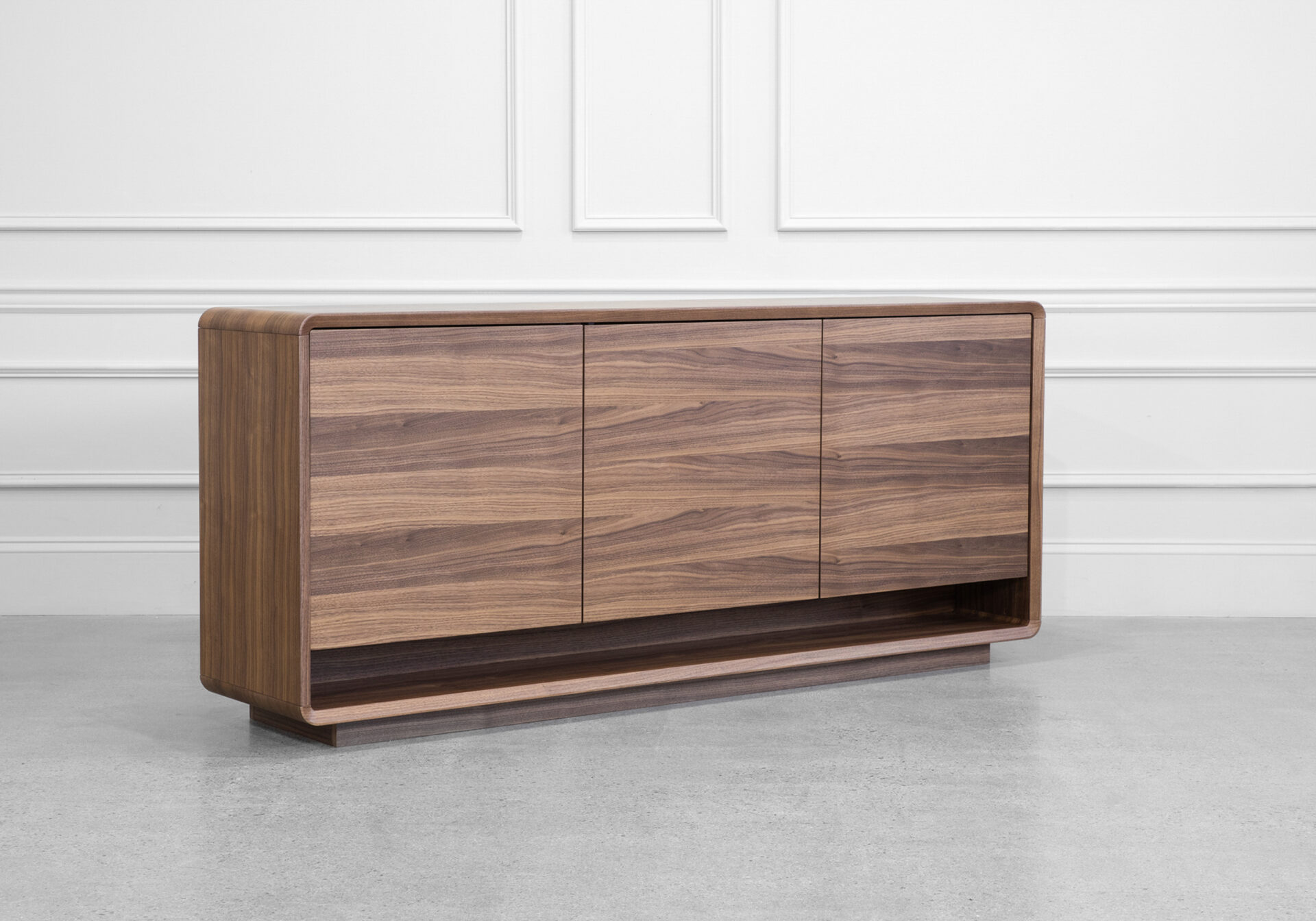 Obital Walnut Sideboard - Angle
