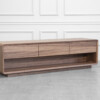Obital Walnut Tv Unit - Angle