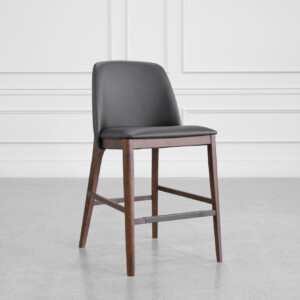 Parma Leather Counter Stool - Angle