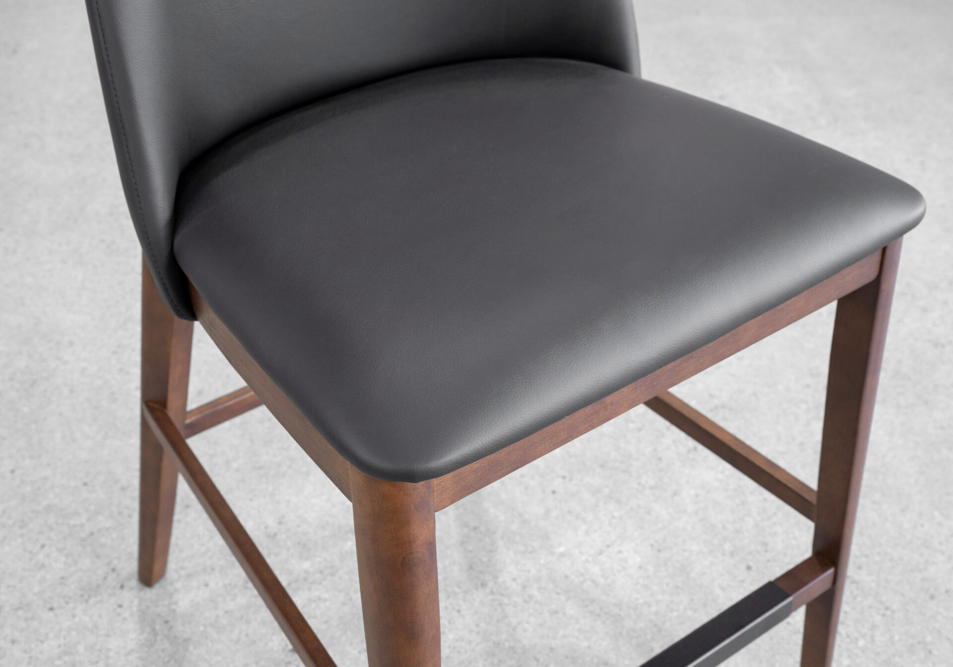 Parma Leather Counter Stool - Close Up