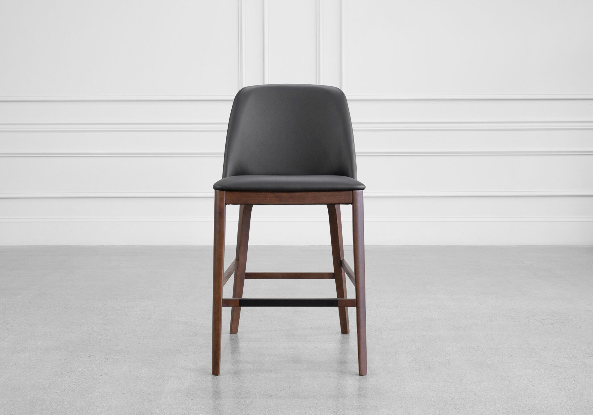 Parma Leather Counter Stool - Front