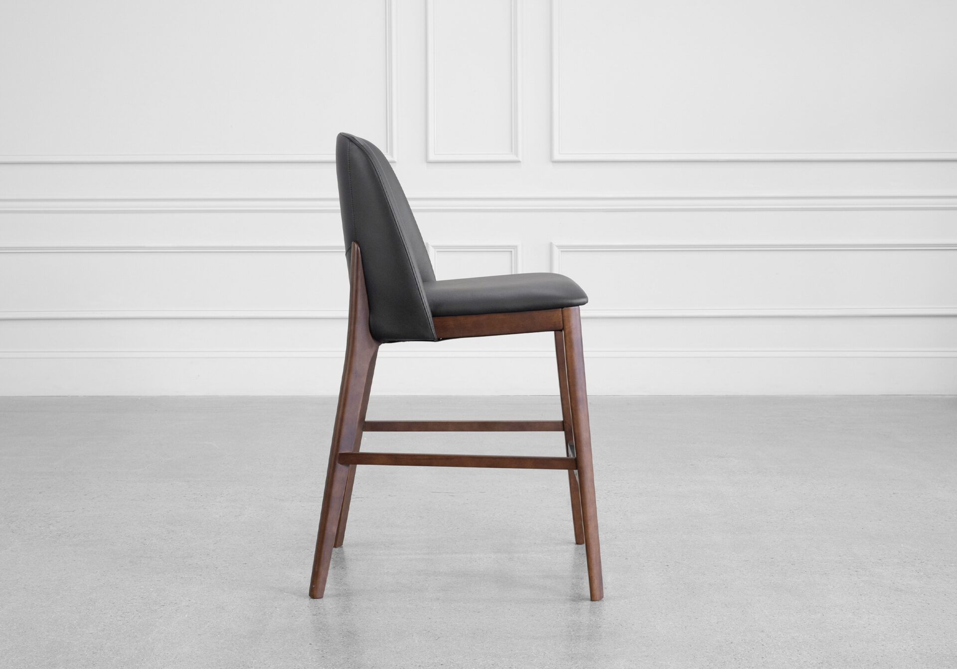 Parma Leather Counter Stool - Side