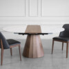 Quito Extendable Dining Table with Black Chairs