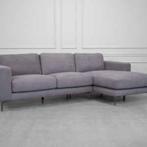 Reva Stone Fabric Sectional - Angle Reva Stone Fabric Sectional - Angle