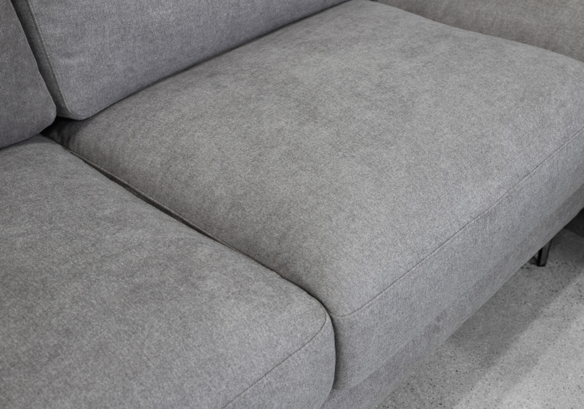 Reva Stone Fabric Sectional - Close Up