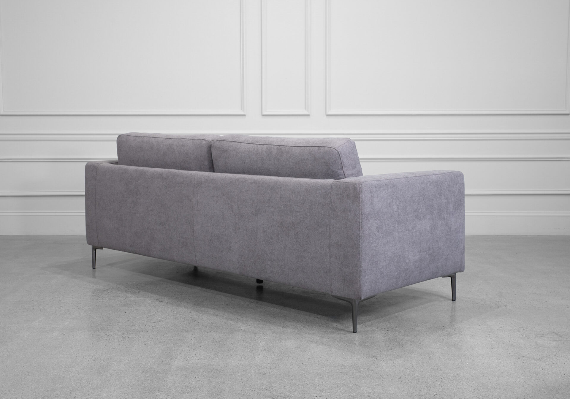 Reva Stone Fabric Sofa - Back