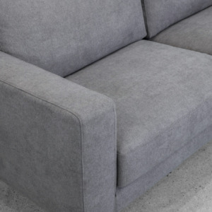 Reva Stone Fabric Sofa - Close Up Reva Stone Fabric Sofa - Close Up