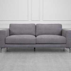 Reva Stone Fabric Sofa - Front