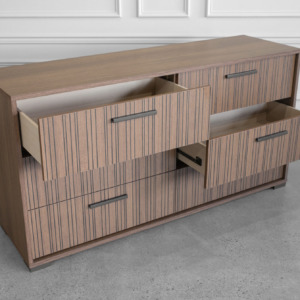 Ritmo Double Dresser - Angle - Drawer - Open Ritmo Double Dresser - Angle - Drawer - Open