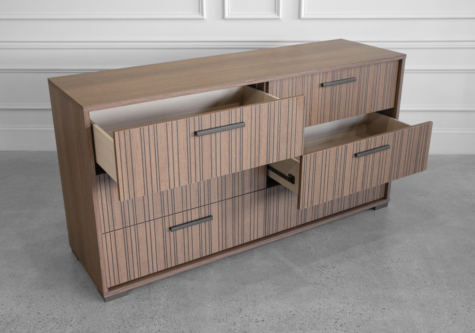 Ritmo Double Dresser - Angle - Drawer - Open Ritmo Double Dresser - Angle - Drawer - Open