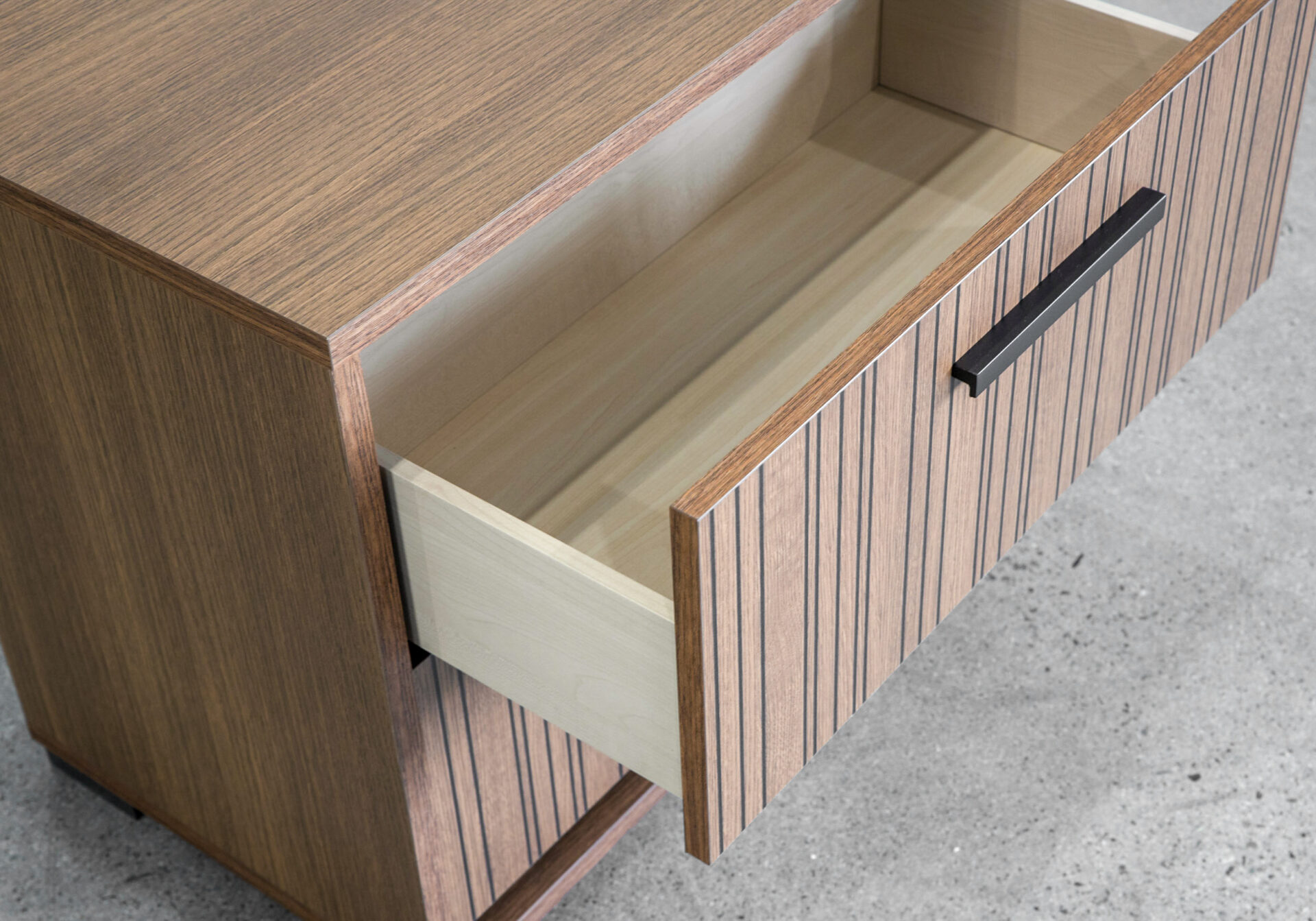 Ritmo Nightstand - Drawer - Open