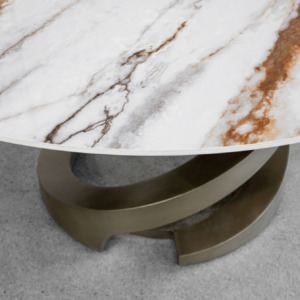 Sydney Round Ceramic Dining Table - Close Up Sydney Round Ceramic Dining Table - Close Up