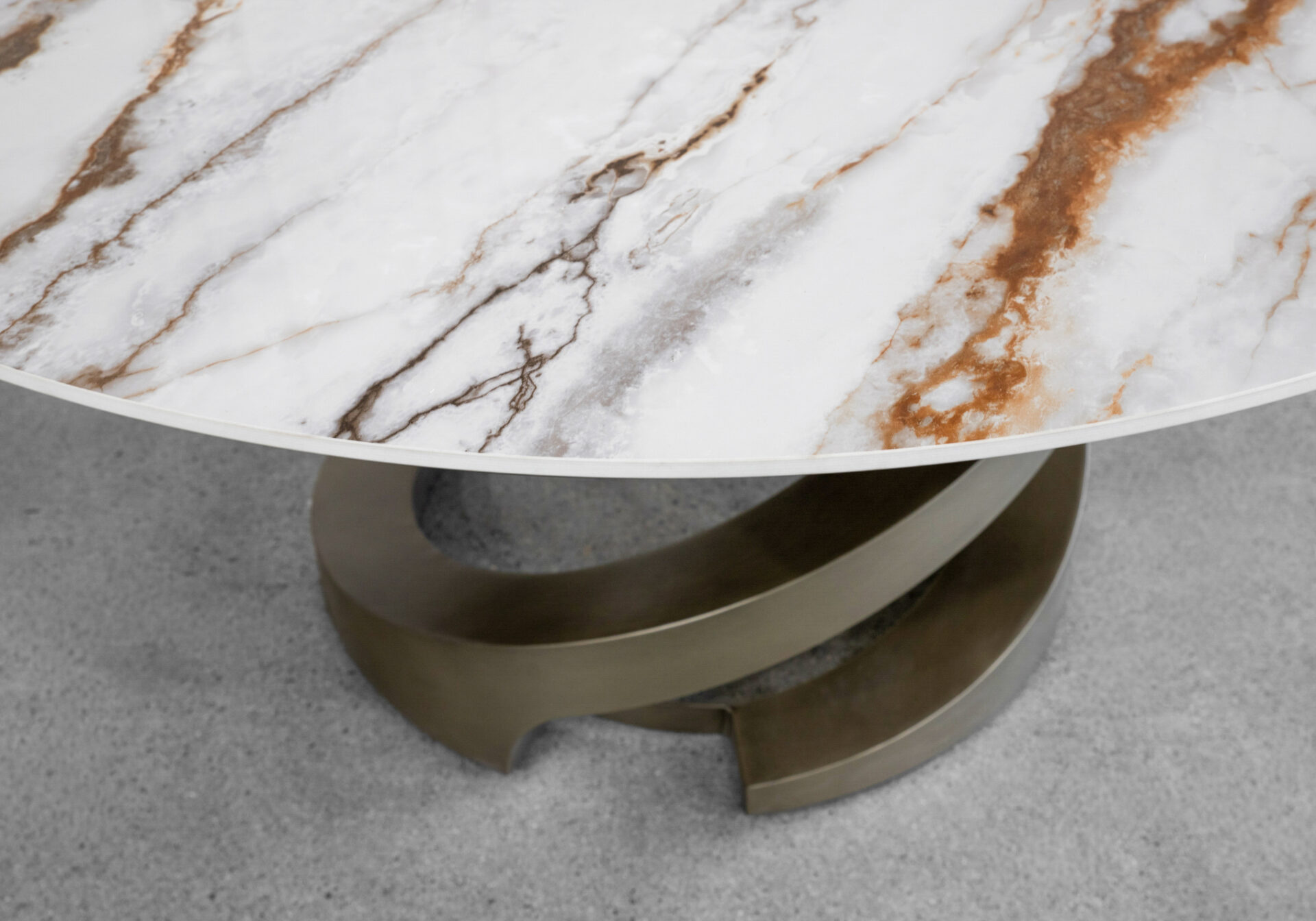 Sydney Round Ceramic Dining Table - Close Up Sydney Round Ceramic Dining Table - Close Up