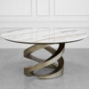 Sydney Round Ceramic Dining Table - Front Sydney Round Ceramic Dining Table - Front