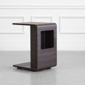 Archer Side Table in Smoked Oak - Angle