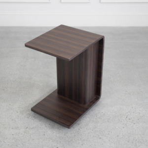 Archer Side Table in Smoked Oak - Back Archer Side Table in Smoked Oak - Back