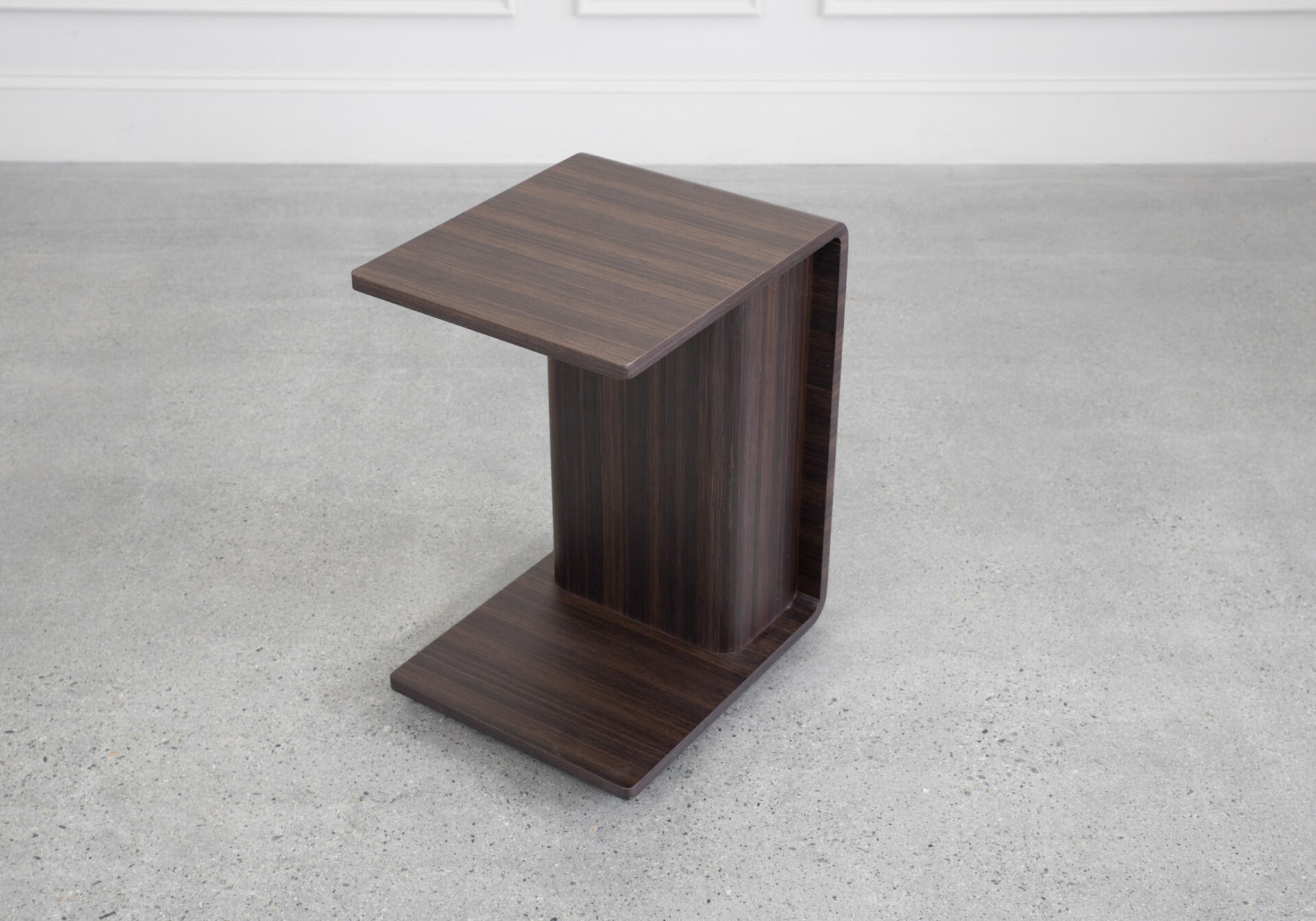 Archer Side Table in Smoked Oak - Back