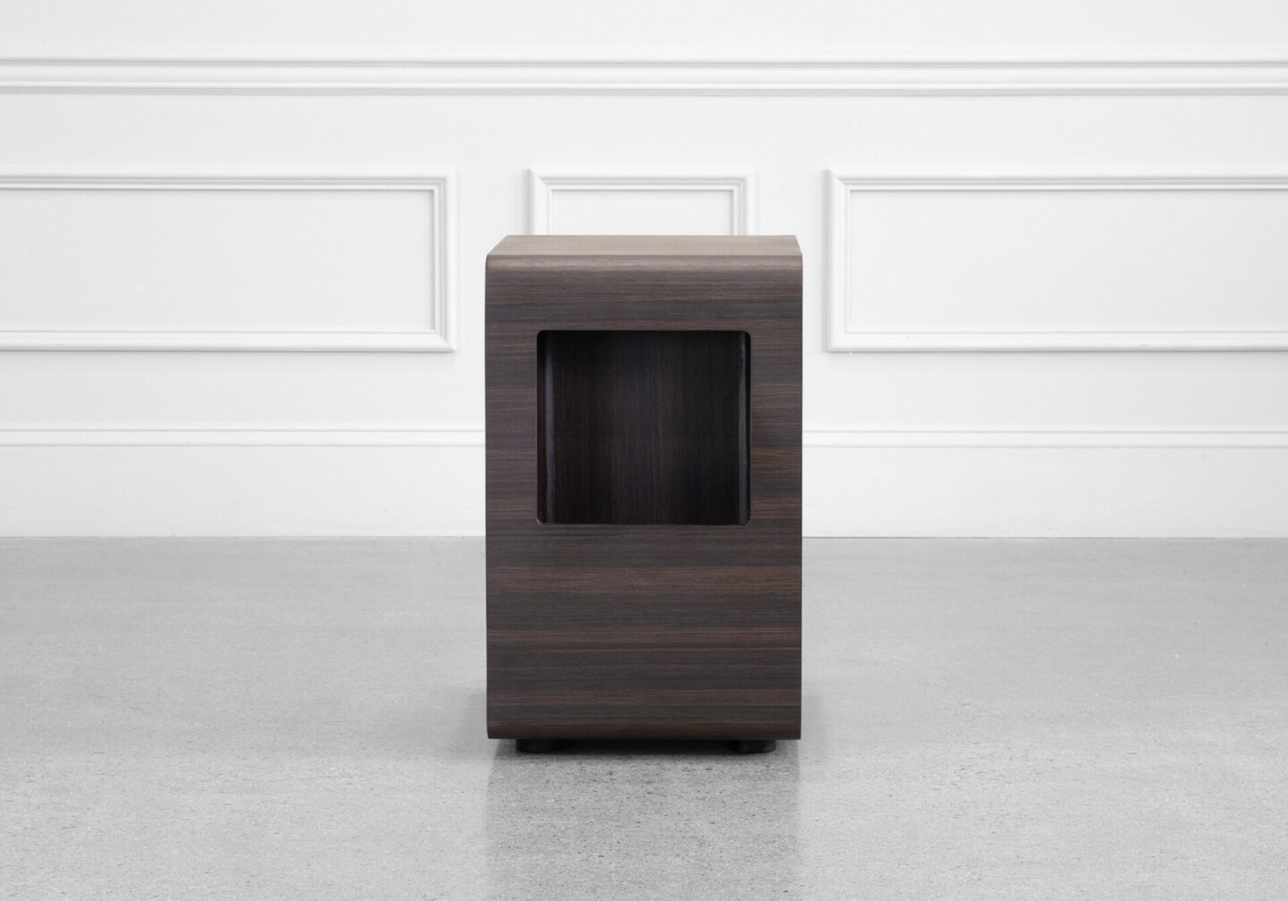 Archer Side Table in Smoked Oak - Front