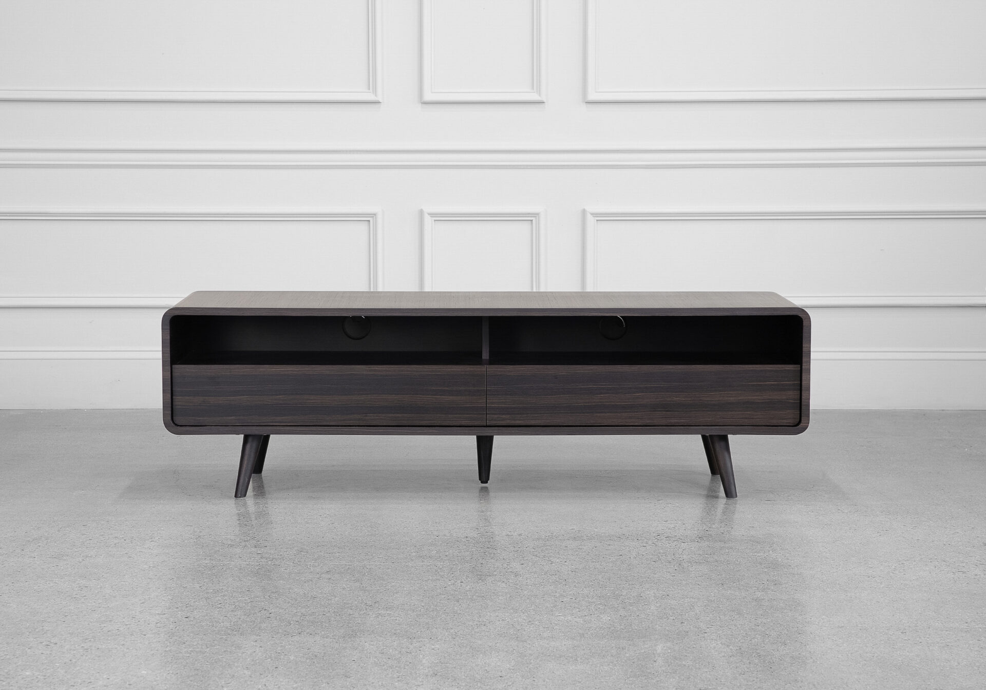 Kodiak Tv Stand in Smoked Oak - Front