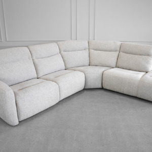 Rosario Power Fabric Sectional in Mink Rosario Power Fabric Sectional in Mink