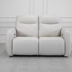 Rosario Power Leather Loveseat
