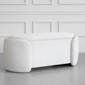 Alexa Bench in Maskat Clay - Angle Alexa Bench in Maskat Clay - Angle