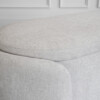 Alexa Bench in Maskat Clay - Close Up