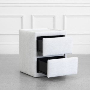 Duo Upholstered Night Table - Angle - 2 Duo Upholstered Night Table - Angle - 2