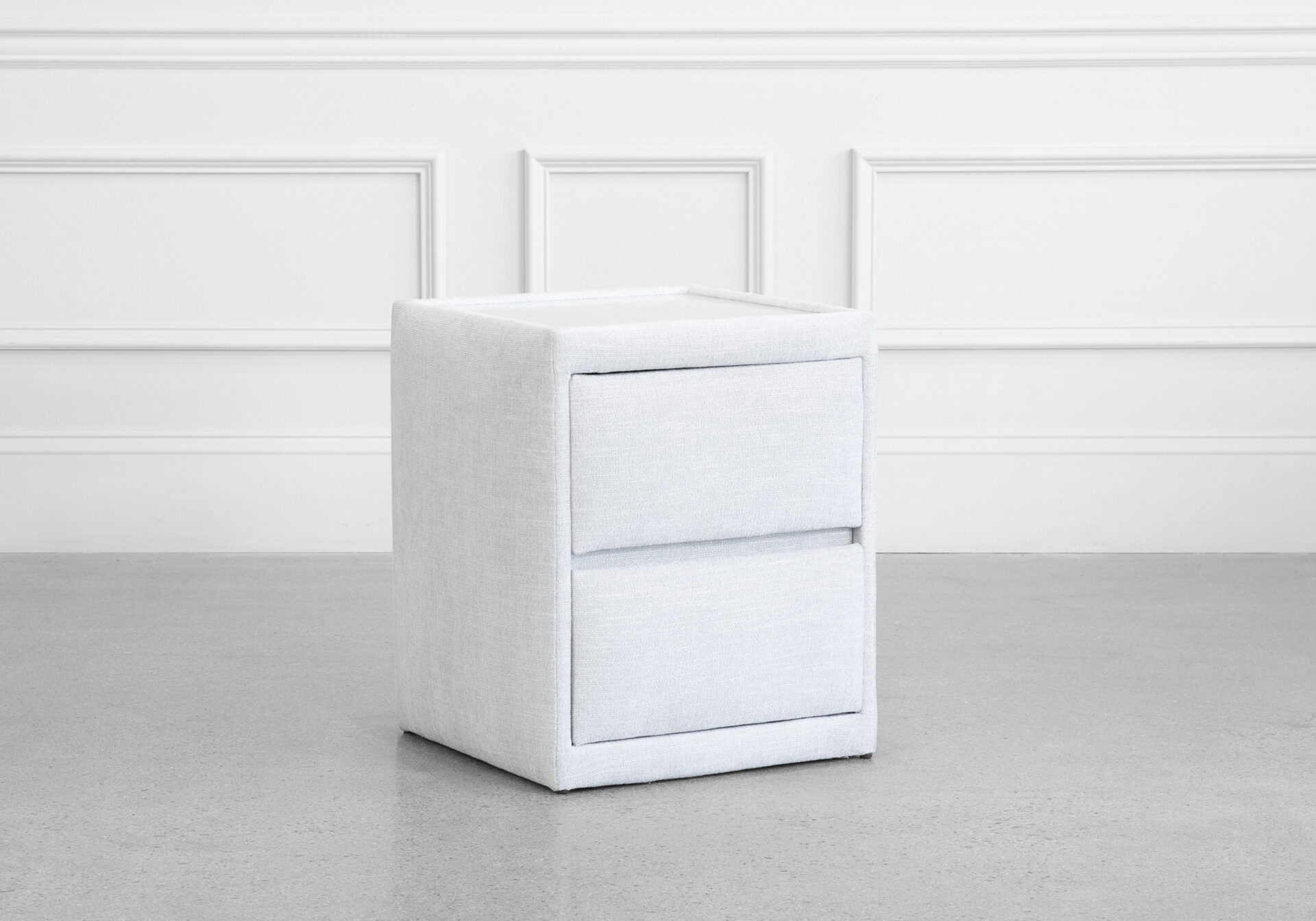 Duo Upholstered Night Table - Angle