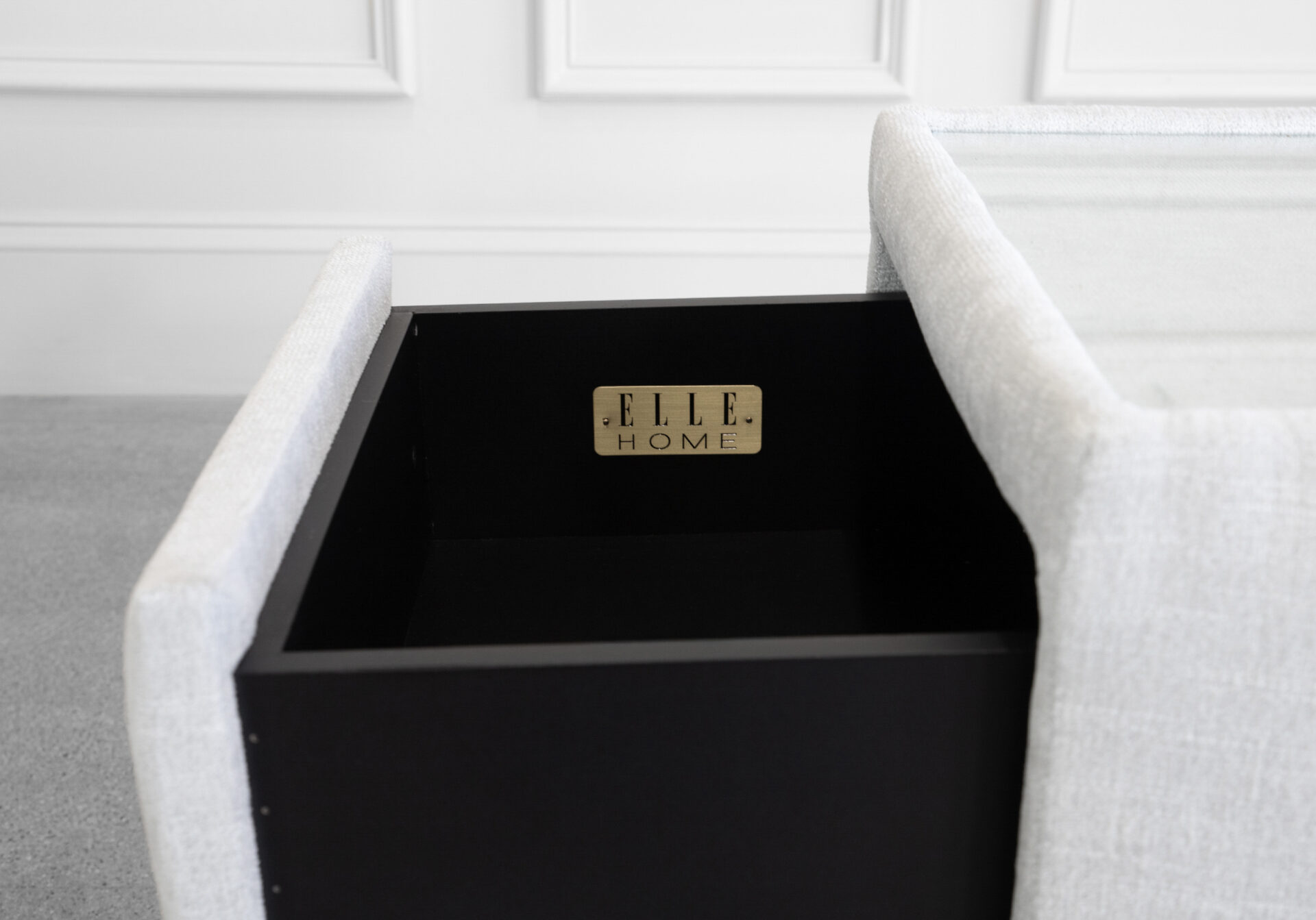 Duo Upholstered Night Table - Close Up - 2