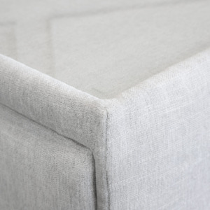 Duo Upholstered Night Table - Close Up Duo Upholstered Night Table - Close Up