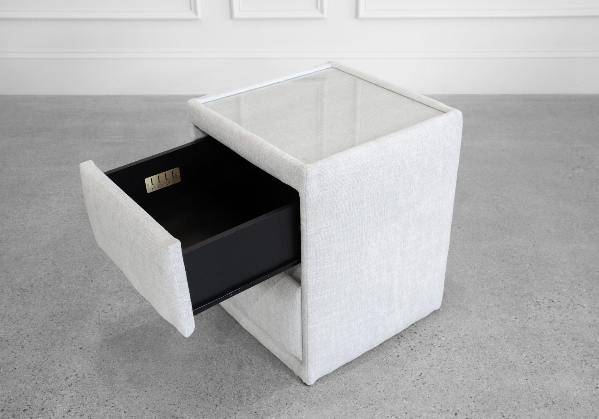 Duo Upholstered Night Table - Drawer