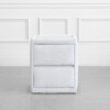 Duo Upholstered Night Table - Front