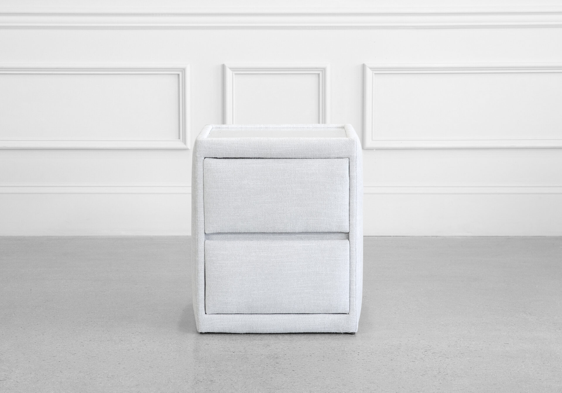 Duo Upholstered Night Table - Front