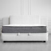 Lia Upholstered Bed in Gimma Silver with Mattress