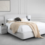 Elle Home Lia Upholstered Lift Storage Queen Bed