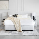 Elle Home Lia Upholstered Lift Storage King Bed