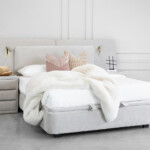 Linq Upholstered Lift Storage Queen Bed