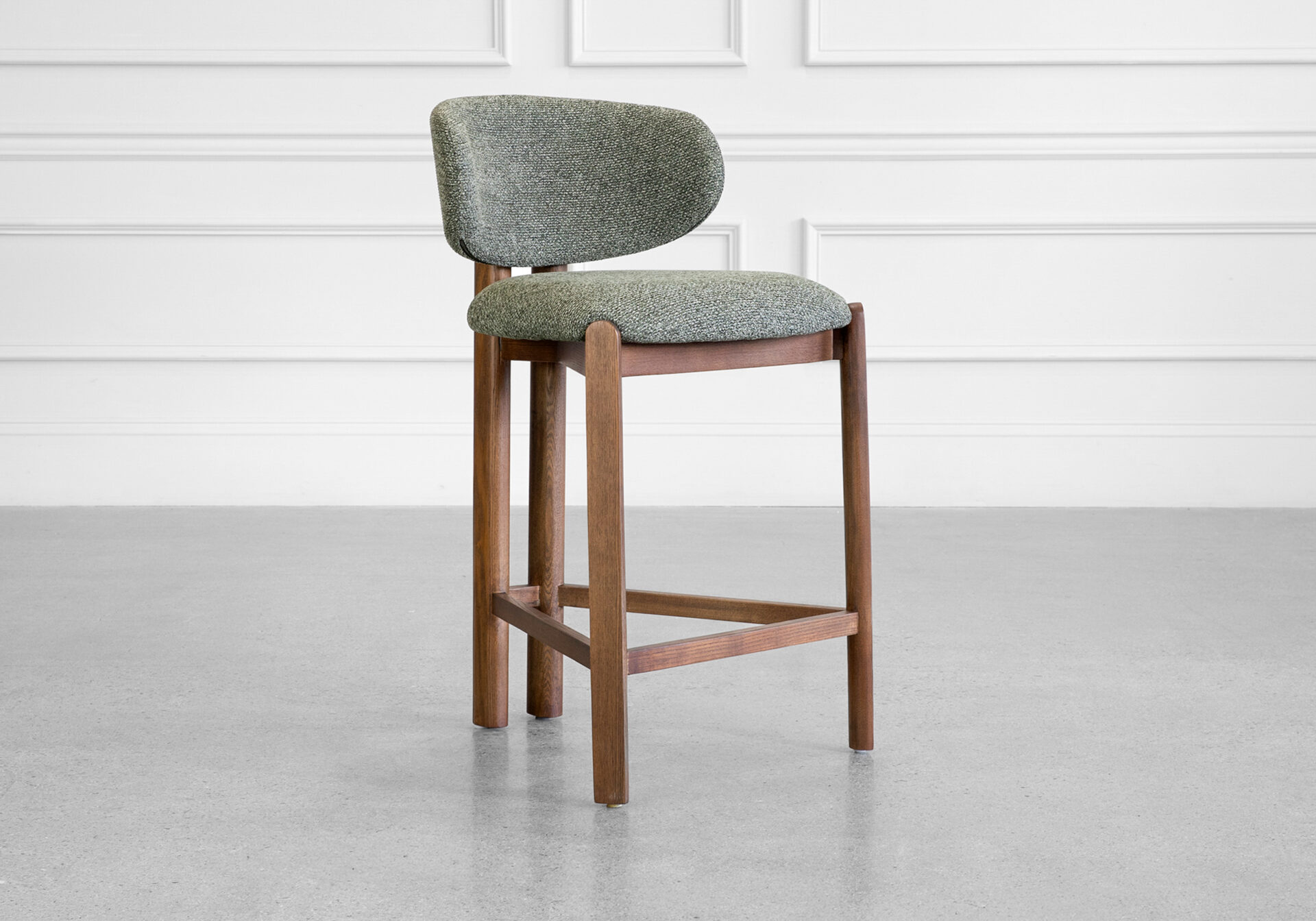 Pinna Counter Stool in Forest - Angle