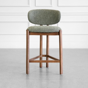 Pinna Counter Stool in Forest - Front Pinna Counter Stool in Forest - Front