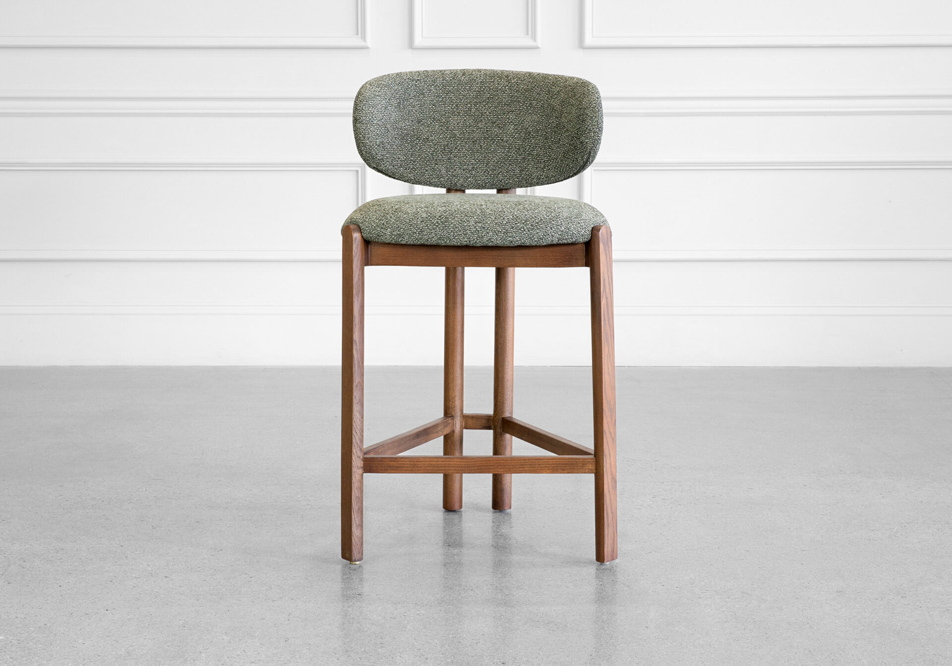 Pinna Counter Stool in Forest - Front