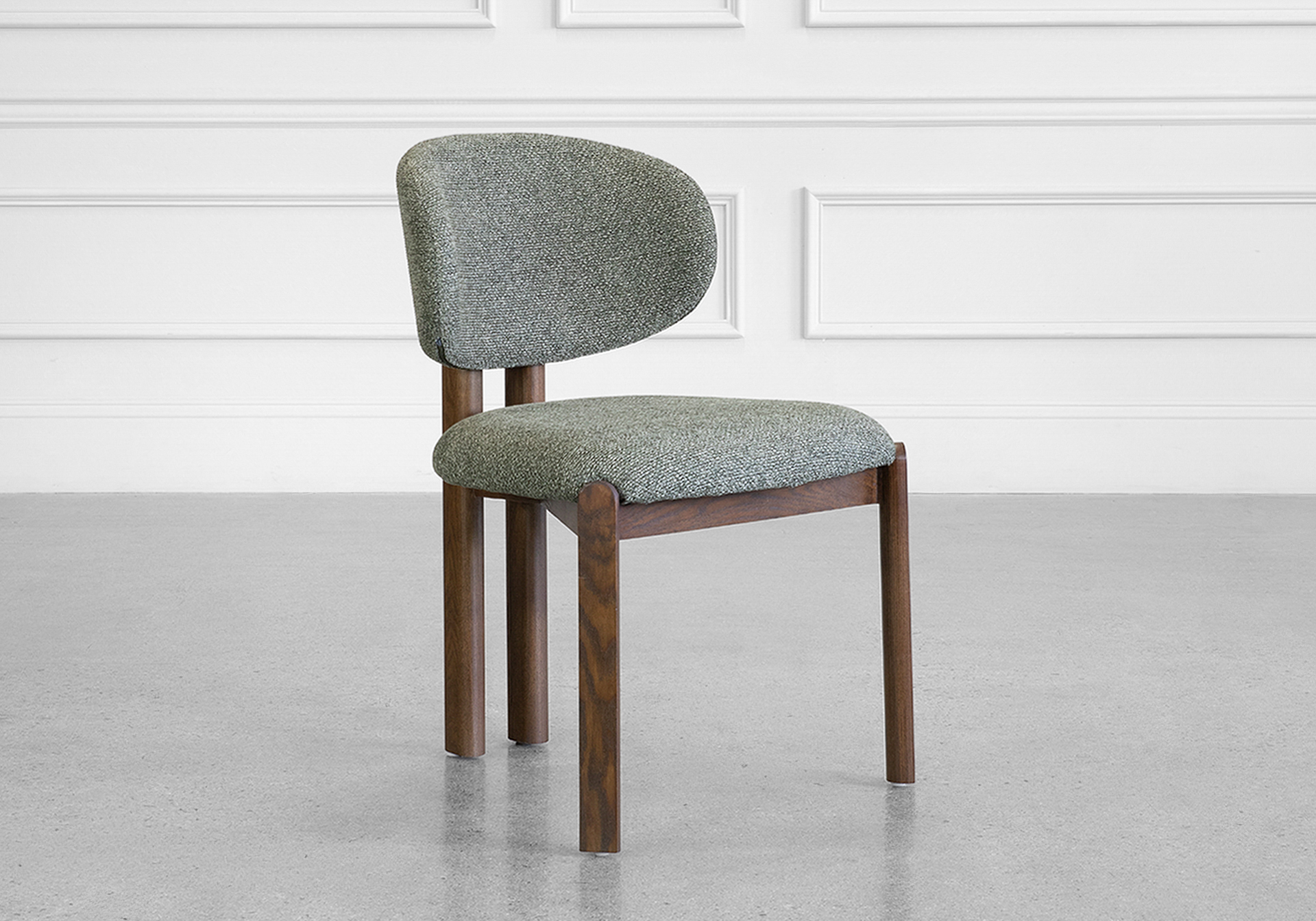 Pinna Forest Fabric Dining Chair - Angle