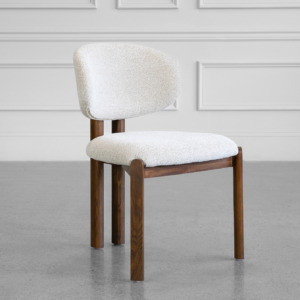 Pinna Taupe Fabric Dining Chair - Angle Pinna Taupe Fabric Dining Chair - Angle