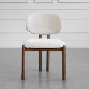 Pinna Taupe Fabric Dining Chair - Front Pinna Taupe Fabric Dining Chair - Front